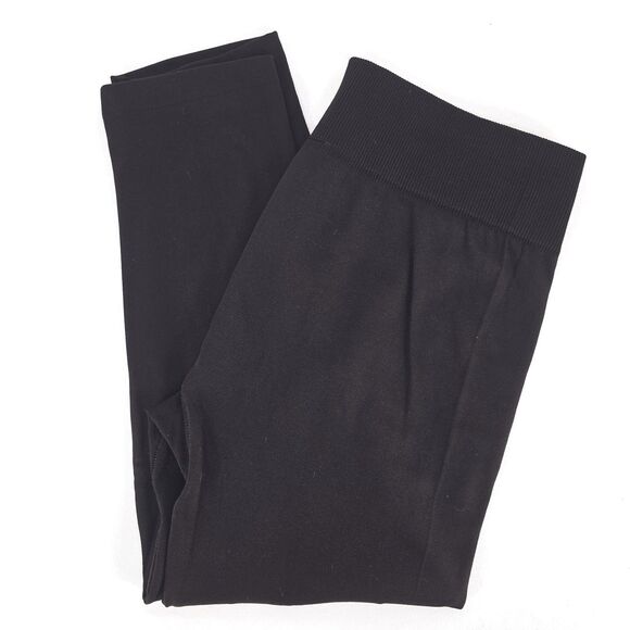 FADED GLORY Leggings Women 3X Dark Brown Stretch Knit Tapered Pant Lounge Office - Picture 1 of 16